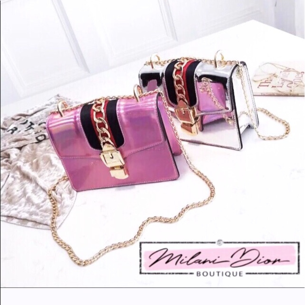 Holographic chain purse 🛍